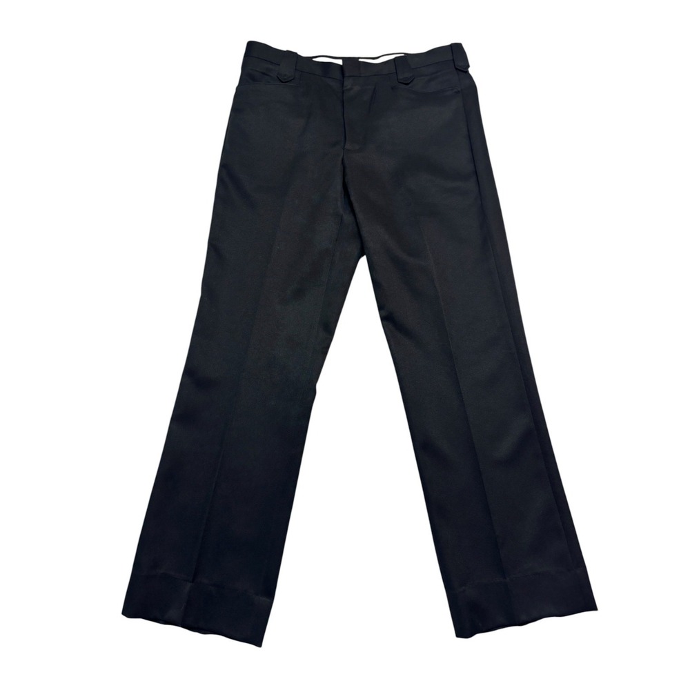 Circle S 38x34 Black Bootcut Dress Suit Pants Trousers Knit Flat Front Cowboy